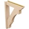 Ekena Millwork 6-in W x 26-in D x 38-in H Balboa Slat Rough Cedar Woodgrain TimberThane Outlooker, Primed Tan OUTUR060X26X38BOA24RCPR - alternate 5